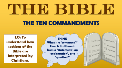 The Bible - The Ten Commandments!