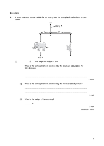 AQA GCSE Physics (9-1) - P8.4 Moments at work FULL LESSON