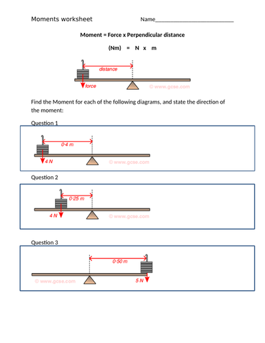 AQA GCSE Physics (9-1) - P8.7 Moments and equilibrium FULL LESSON