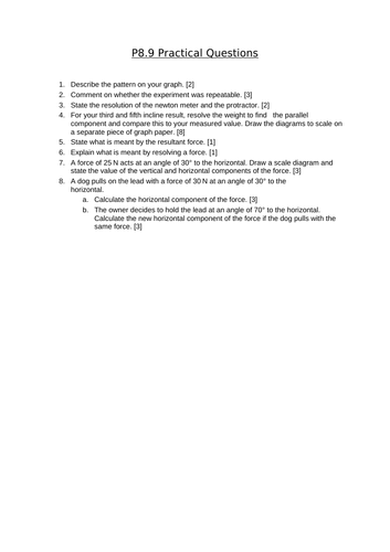 AQA GCSE Physics (9-1) - P8.9 Resolution of forces FULL LESSON