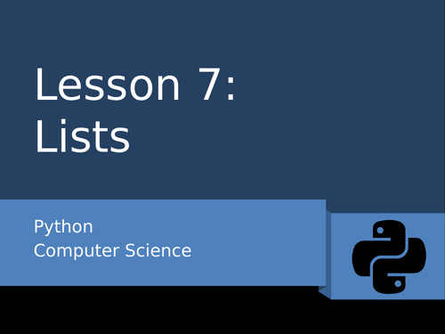 Python 7 - Lists
