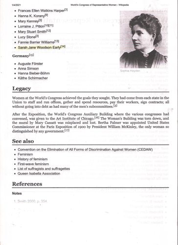 Sarah Jane Woodson Early (18251907) Teaching Resources