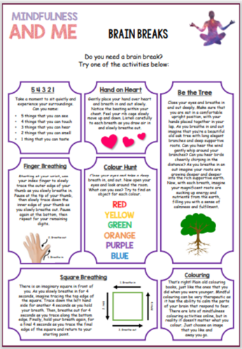 PSHE Home Learning Mindfulness | Teaching Resources