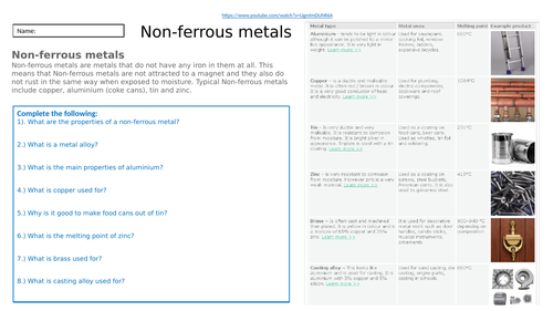 KS4 Engineering Exam revision Worksheets and concise SoW | Teaching ...