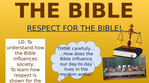 The Bible - Respect for the Bible!