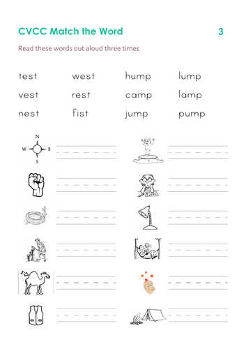 CVCC Worksheets Decode, Read and Write | Teaching Resources