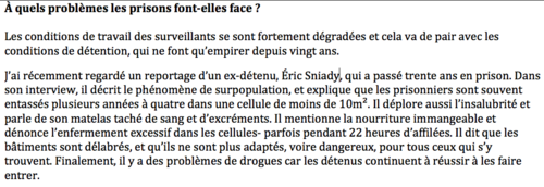Comment on traite les criminels- Possible Qs and Model Answers- A Level ...
