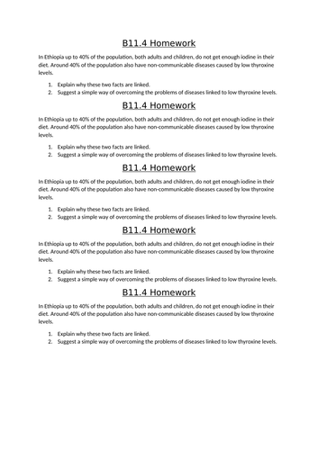 AQA GCSE Biology (9-1) B11.4 The role of negative feedback  FULL LESSON