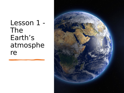 AQA GCSE Chemistry (9-1) - C13.1 History of our atmosphere FULL LESSON