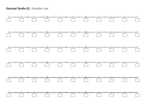 Number Line Templates | Teaching Resources