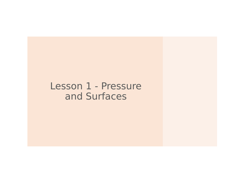AQA GCSE Physics (9-1) - P11 Force and pressure ALL LESSONS | Teaching ...