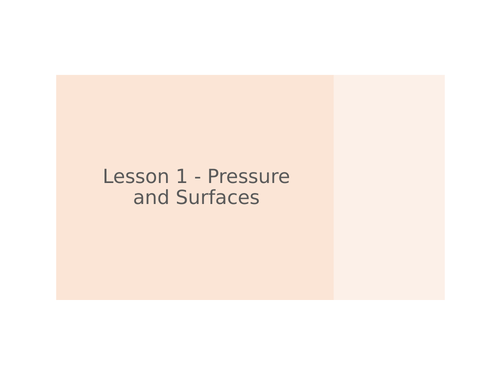 AQA GCSE Physics (9-1) P11.1 Pressure and surfaces FULL LESSON