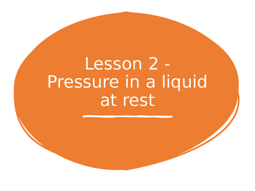 AQA GCSE Physics (9-1) P11.2 Pressure in a liquid at rest FULL LESSON