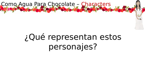 Como Agua Para Chocolate - Characters