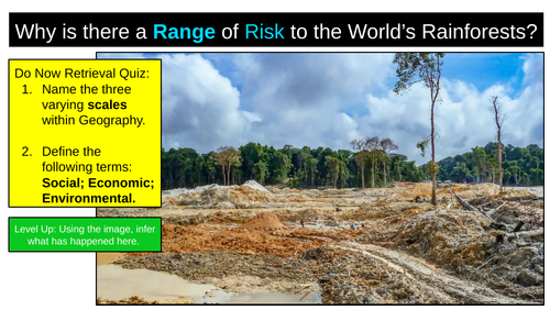 Rainforest Risk Threats