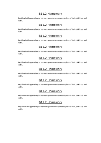 AQA GCSE Biology (9-1) B10.2 The structure and function of the human