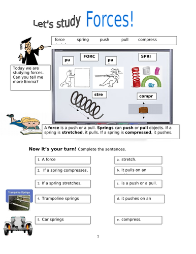 Physical Processes! Forces and Springs