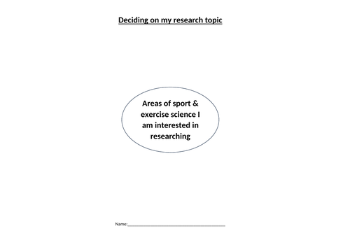 Unit 9 Research Methods Btec Level 3 Sport Teaching Resources