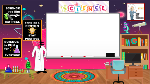 Science Virtual School Classroom Background | Teaching Resources