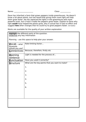 AQA GCSE Biology (9-1) B8.2 The rate of photosynthesis + Required Practical FULL LESSONS