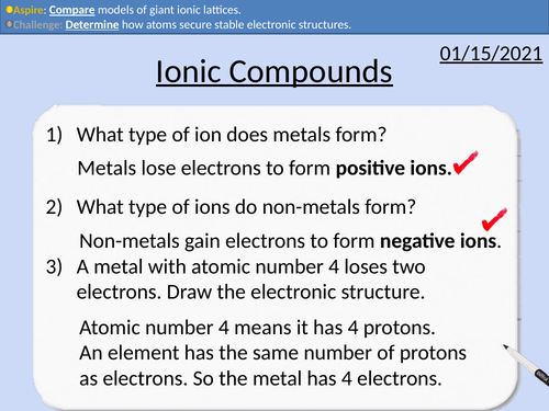 GCSE Chemistry: Ionic Compounds
