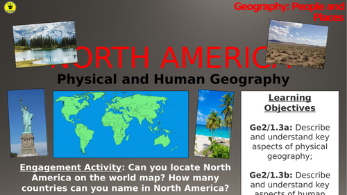 North America: Physical and Human Geography (People and Places)