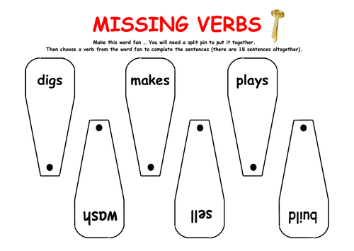 Grammar Activity - Missing Verbs