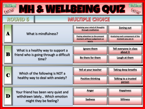 mental-health-and-wellbeing-quiz-teaching-resources