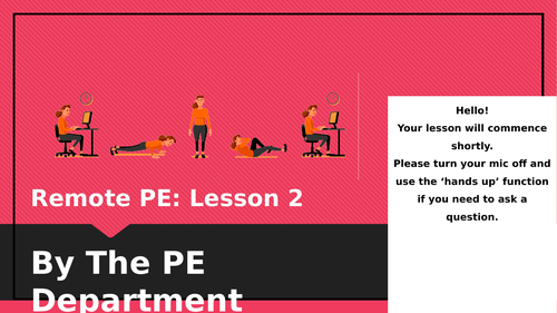 Remote PE Fitness Lesson 2