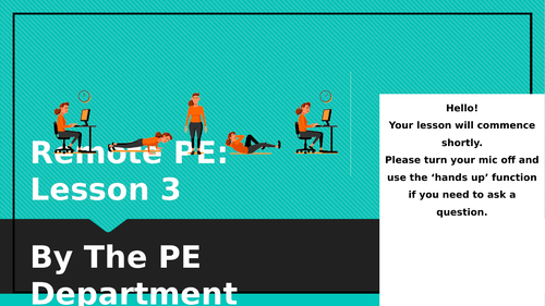 Remote PE Fitness Lesson 3