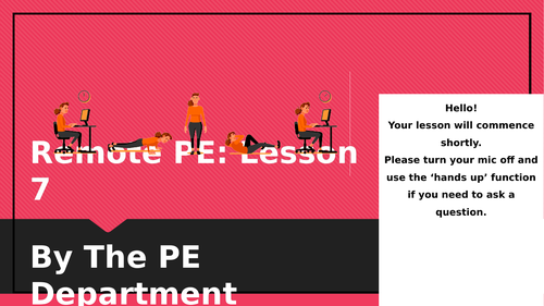 Remote PE Fitness Lesson 7