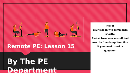 Remote PE Fitness Lesson 15