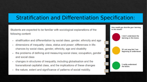 Theories of Social Stratification | Teaching Resources