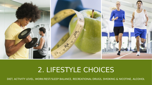 Edexcel GCSE PE Lifestyle Choices Lesson