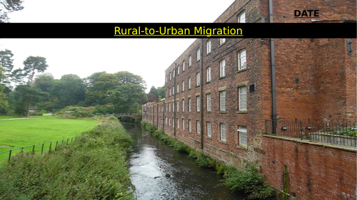 Remote Learning: Industrial Revolution Urban Migration