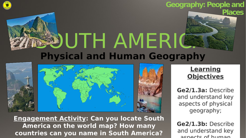 South America: Physical and Human Geography (People and Places)