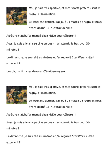 French past tense with etre and avoir | Teaching Resources