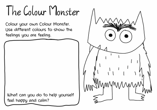 The Color Monster Printable Pdf Printable Blank World | Images and ...