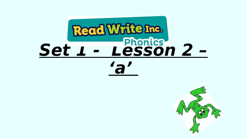 Read, Write, Inc. Set 1 Ppt - m, a, s, d, t | Teaching Resources