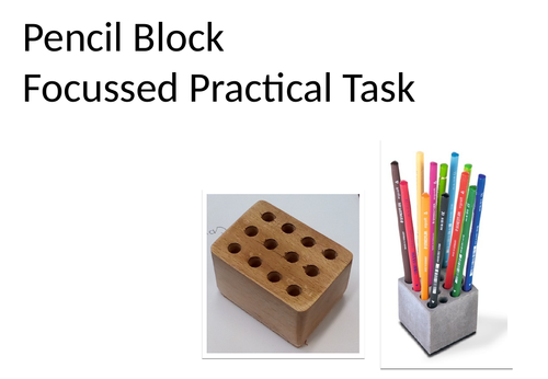 Pillar drill pencil block task and resources.