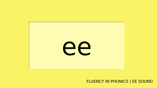 Phonics - EE Sound Resources