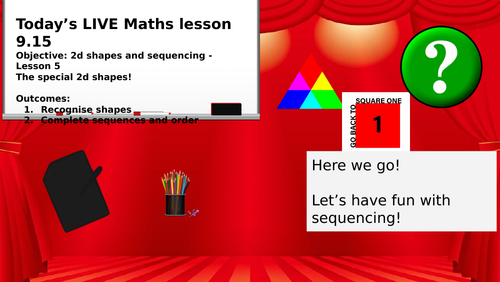 2d Shapes and Sequencing | Teaching Resources