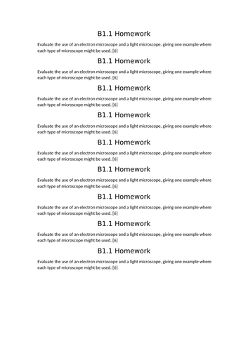 AQA GCSE Biology (9-1) B1.1 The world of the microscope FULL LESSON