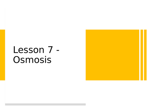 AQA GCSE Biology (9-1) B1.7 Osmosis FULL LESSON | Teaching Resources