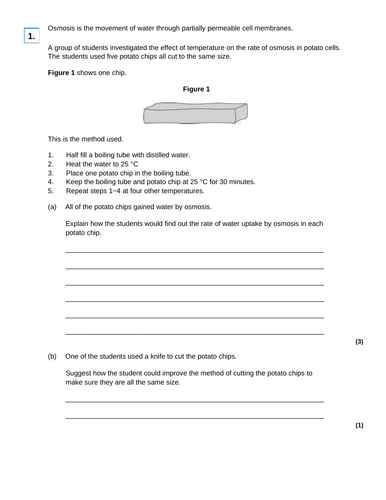 AQA GCSE Biology (9-1) B1.8 Osmosis in plants FULL LESSON | Teaching ...