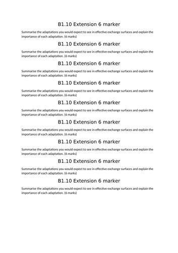 AQA GCSE Biology (9-1) B1.10 Exchanging materials FULL LESSON