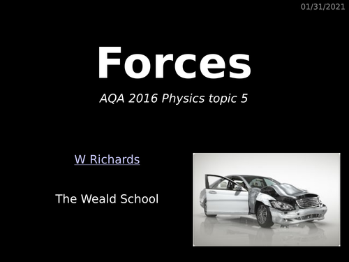 GCSE Physics Unit 5 - Forces