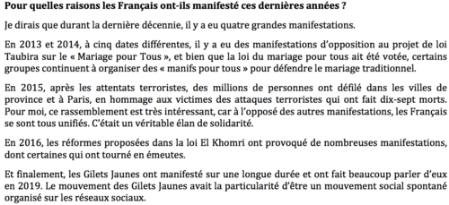 Manifestations, greves- Possible Qs and Model Answers- French A Level ...
