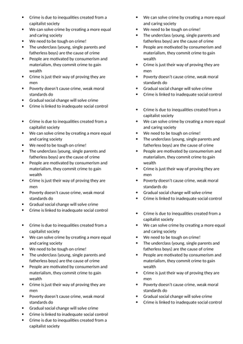 WJEC Level 3 Criminology Unit 2 AC2.3 SociologicalTheories Lesson ...