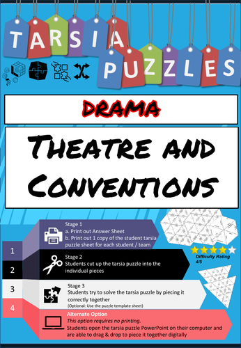 Styles and Conventions Drama Puzzles | Teaching Resources